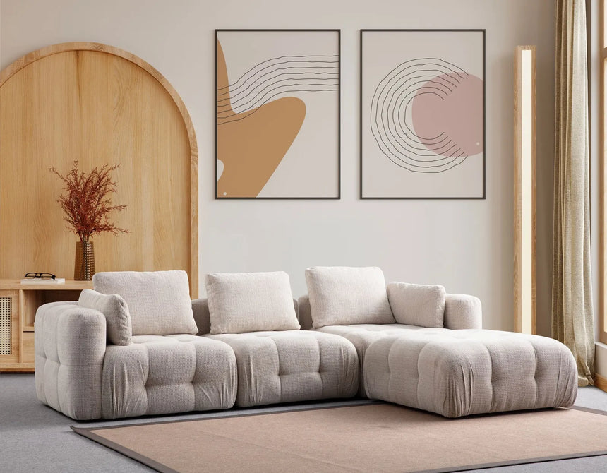 Amaris 3-Sitzer Sofa mit Pouf, 290x200 cm von Atelier Del Sofa – Bild 1
