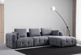 Amaris 3-Sitzer Sofa mit Pouf, in Grau, 290x200 cm von Atelier Del Sofa – Bild 1