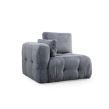 Amaris 3-Sitzer Sofa mit Pouf, 290x200 cm - ZEN ZONE Furniture