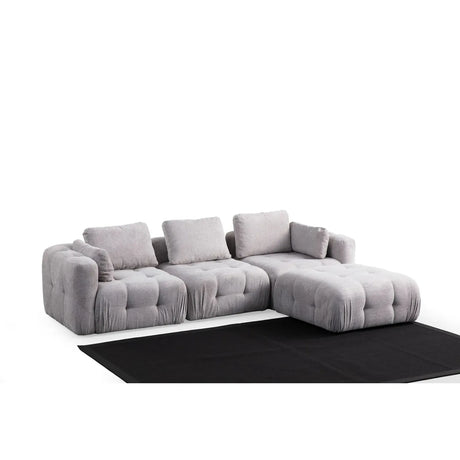 Amaris 3-Sitzer Sofa mit Pouf, 290x200 cm - ZEN ZONE Furniture