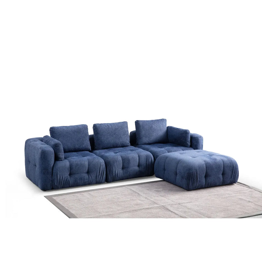 Amaris 3-Sitzer Sofa mit Pouf, 290x200 cm - ZEN ZONE Furniture