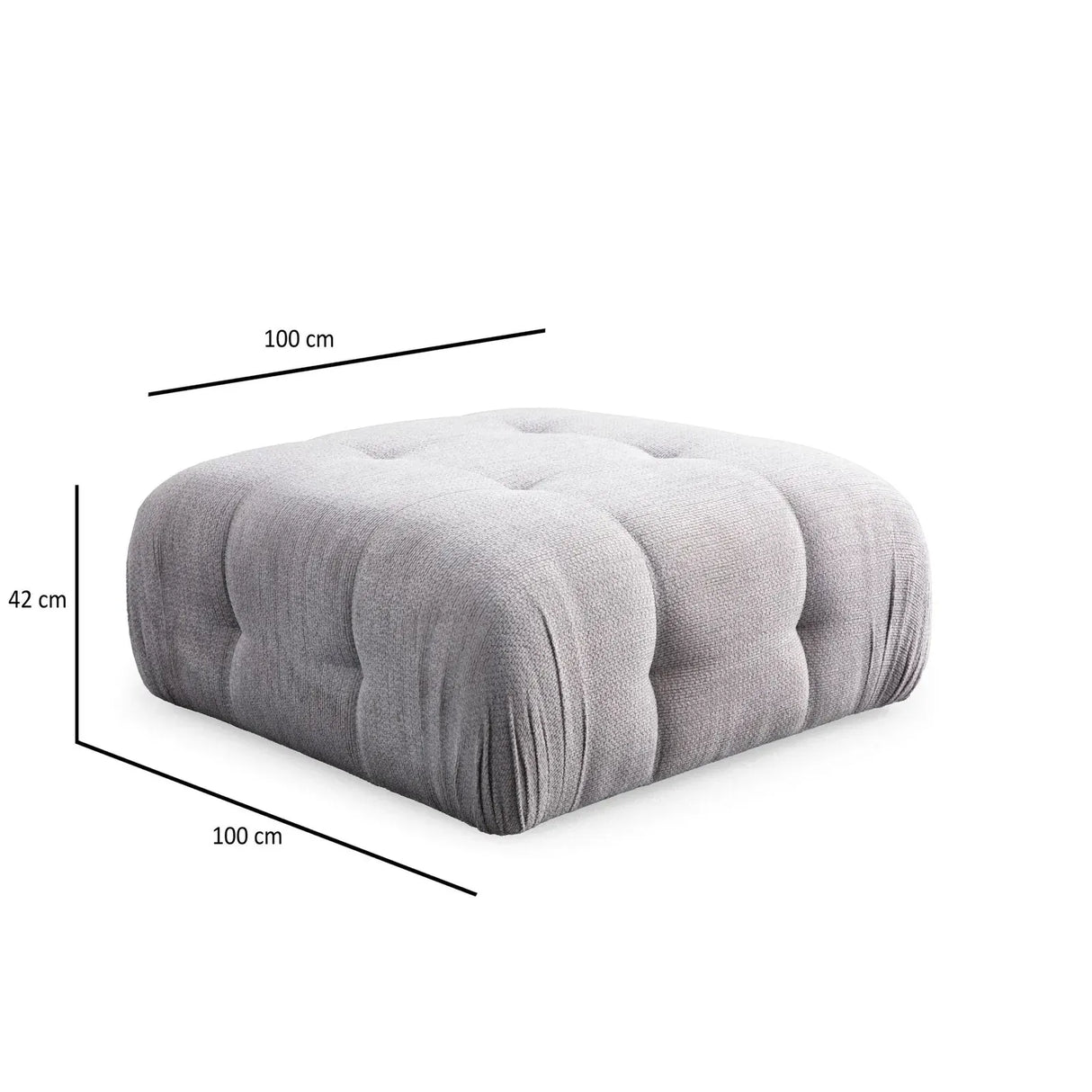 Amaris Ecksofa, Rechte Seite, 200x200 cm - ZEN ZONE Furniture