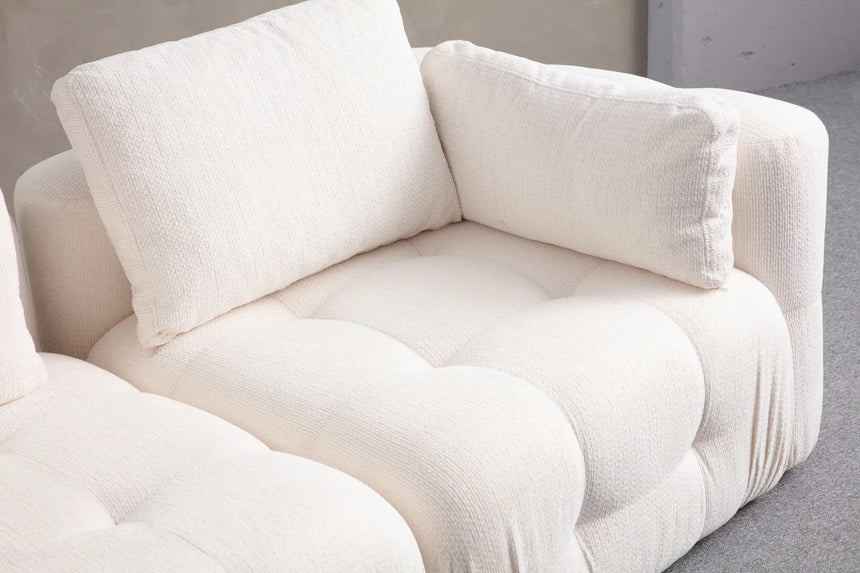 Amaris Ecksofa, Rechte Seite, in Weiß, 200x200 cm von Atelier Del Sofa – Bild 3