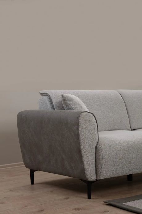 Aren 3-Sitzer Schlafsofa in Grau, 215x85 cm von Atelier Del Sofa – Bild 3