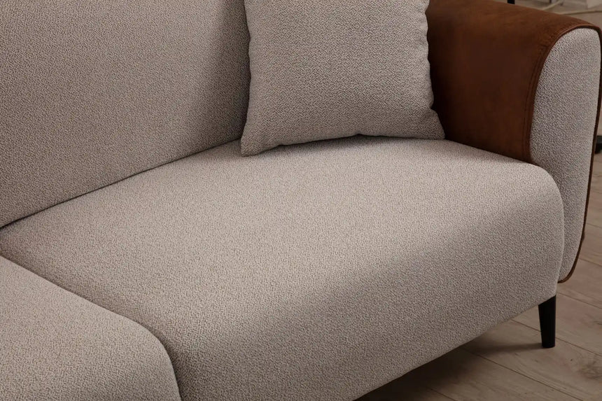 Aren 3-Sitzer Schlafsofa in Zimtbeige, 215x85 cm von Atelier Del Sofa – Bild 6