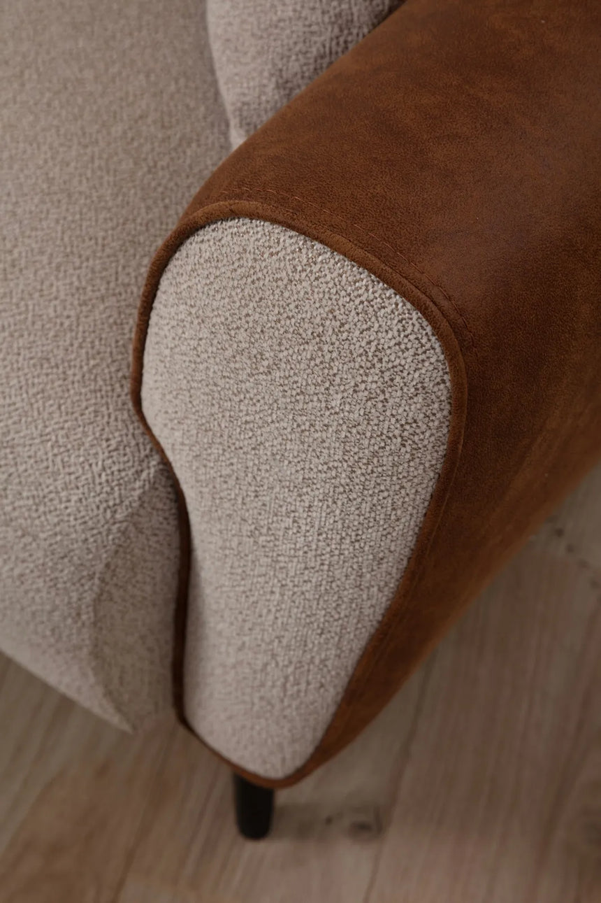 Aren 3-Sitzer Schlafsofa in Zimtbeige, 215x85 cm von Atelier Del Sofa – Bild 8