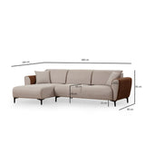 Aren Eckschlafsofa, Linke Seite, 260x150 cm - ZEN ZONE Furniture