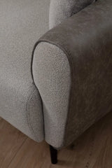 Aren Eckschlafsofa, Linke Seite, in Grau, 260x150 cm von Atelier Del Sofa – Bild 4