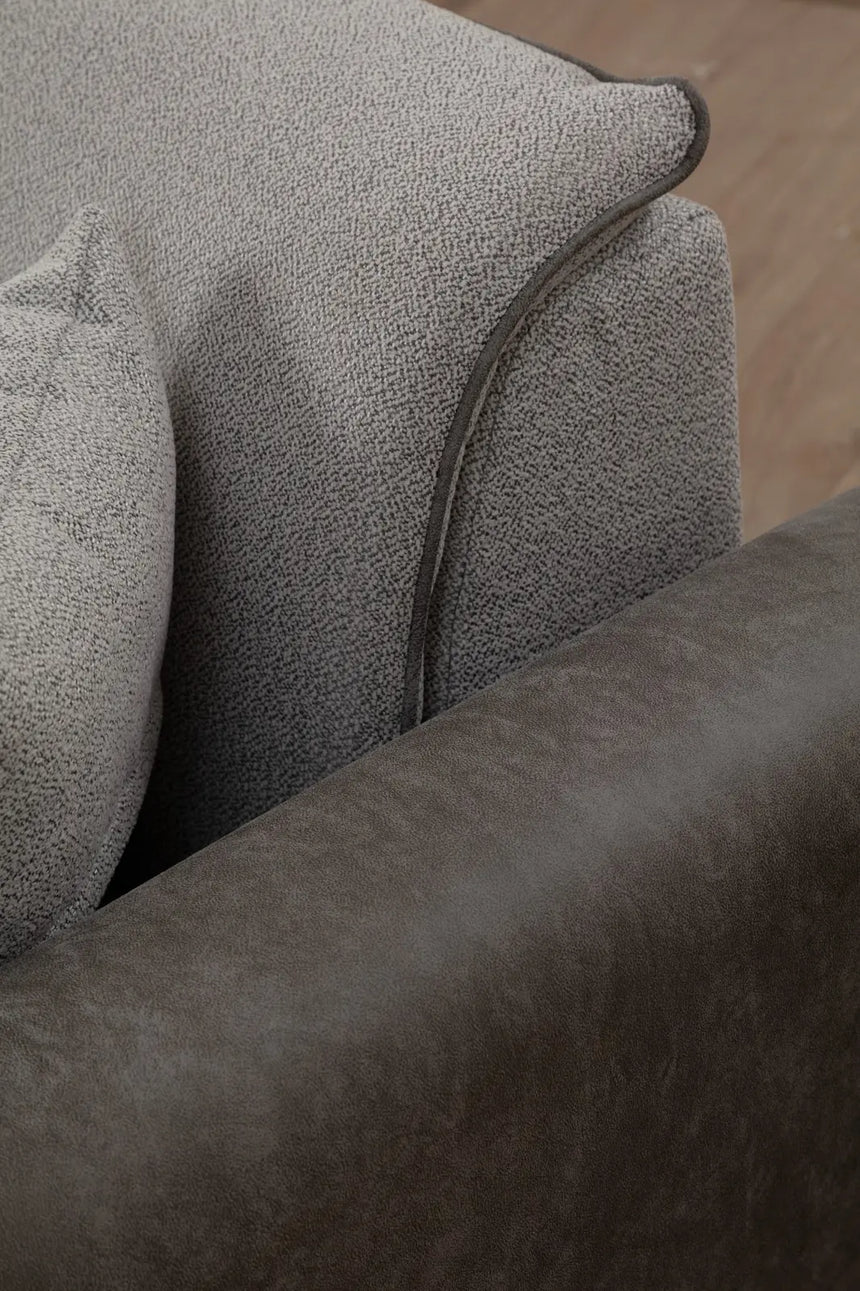 Aren Eckschlafsofa, Linke Seite, in Grau, 260x150 cm von Atelier Del Sofa – Bild 5