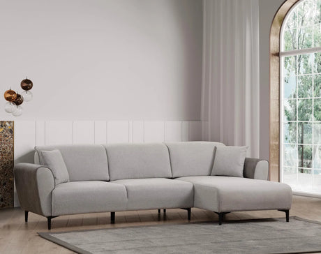 Aren Eckschlafsofa, Rechte Seite, in Grau, 260x150 cm von Atelier Del Sofa – Bild 1