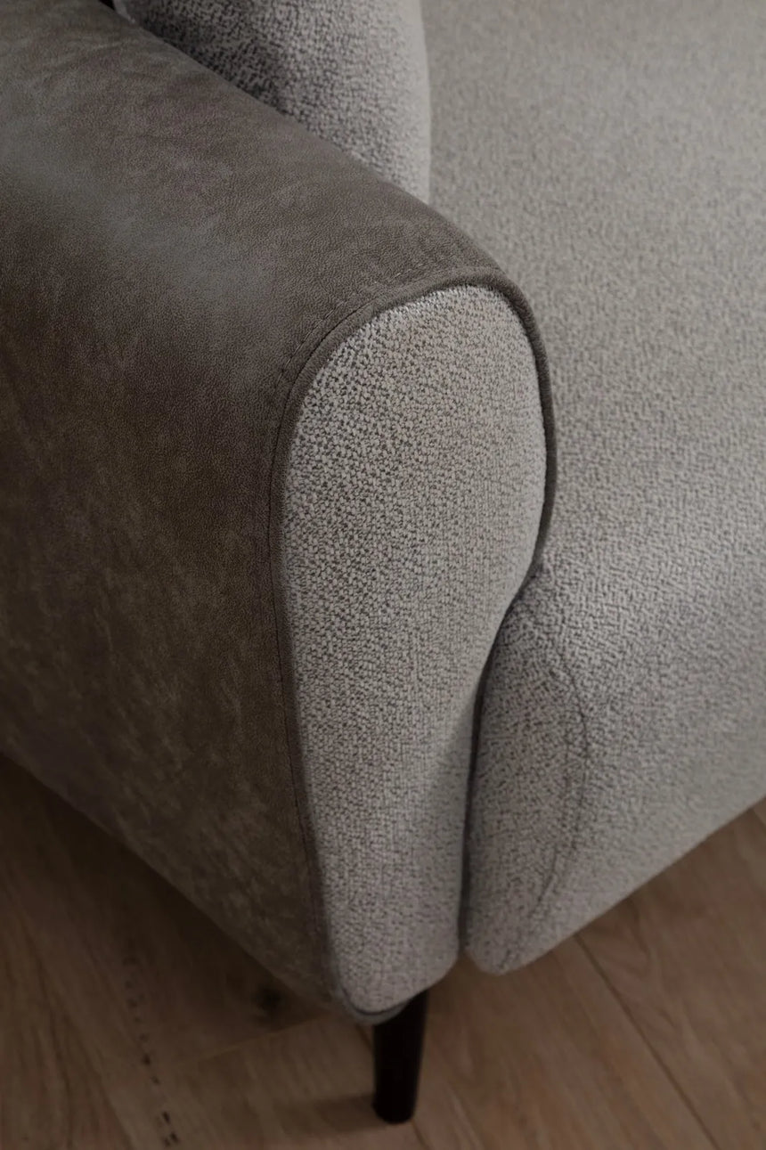 Aren Eckschlafsofa, Rechte Seite, in Grau, 260x150 cm von Atelier Del Sofa – Bild 4