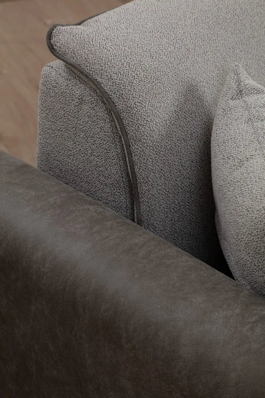 Aren Eckschlafsofa, Rechte Seite, in Grau, 260x150 cm von Atelier Del Sofa – Bild 5