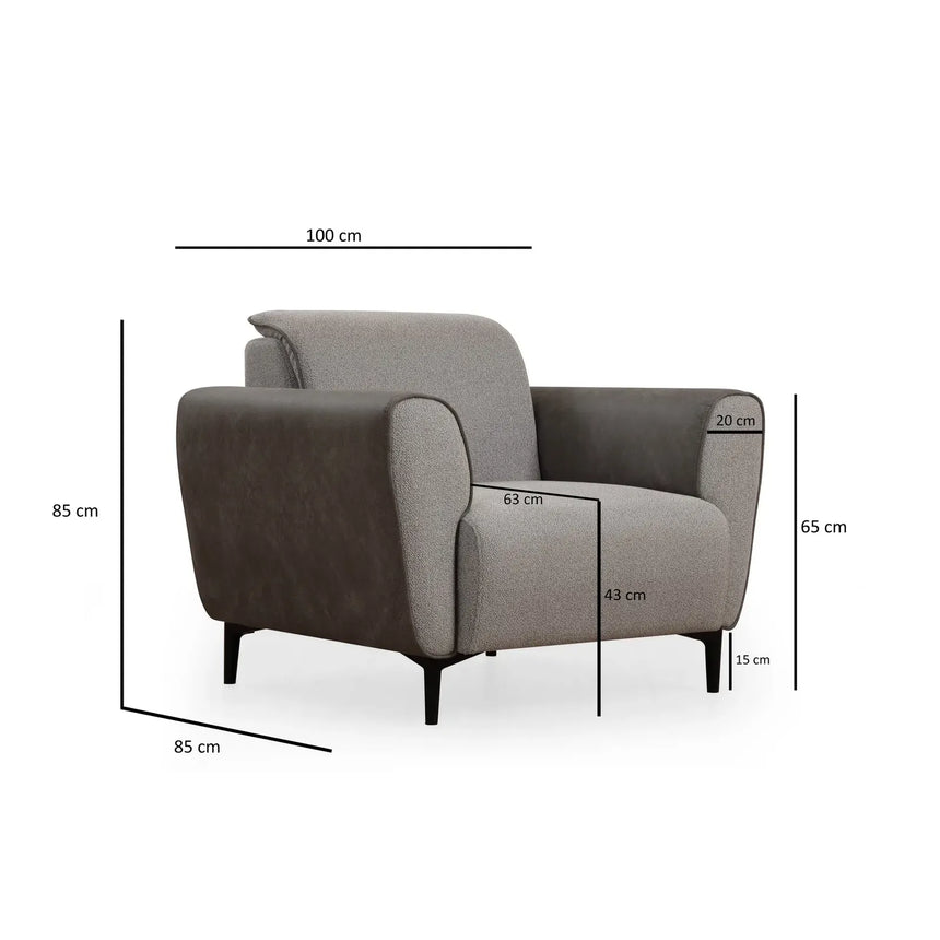 Aren Sessel, 100x85 cm - ZEN ZONE Furniture