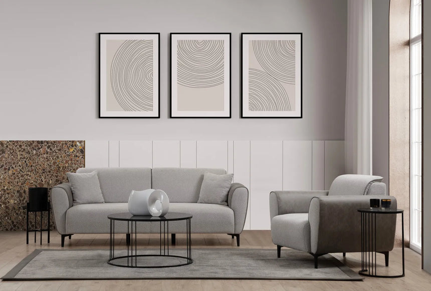Aren Sessel in Grau, 100x85 cm von Atelier Del Sofa – Bild 4