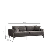 Astana 3-Sitzer Sofa, 234x100 cm - ZEN ZONE Furniture