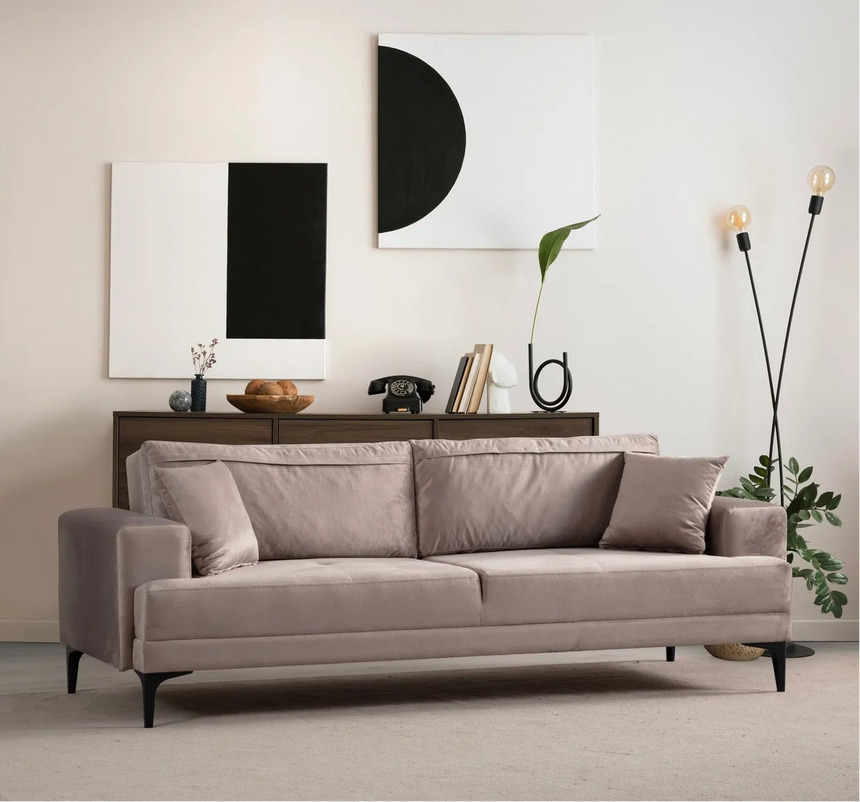 Astana 3-Sitzer Sofa in Beige, 234x100 cm von Atelier Del Sofa – Bild 1