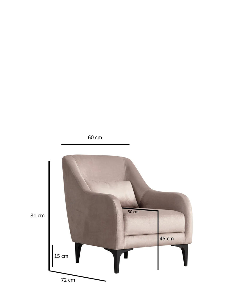 Astana Sessel in Beige, 81x60 cm von Atelier Del Sofa – Bild 5