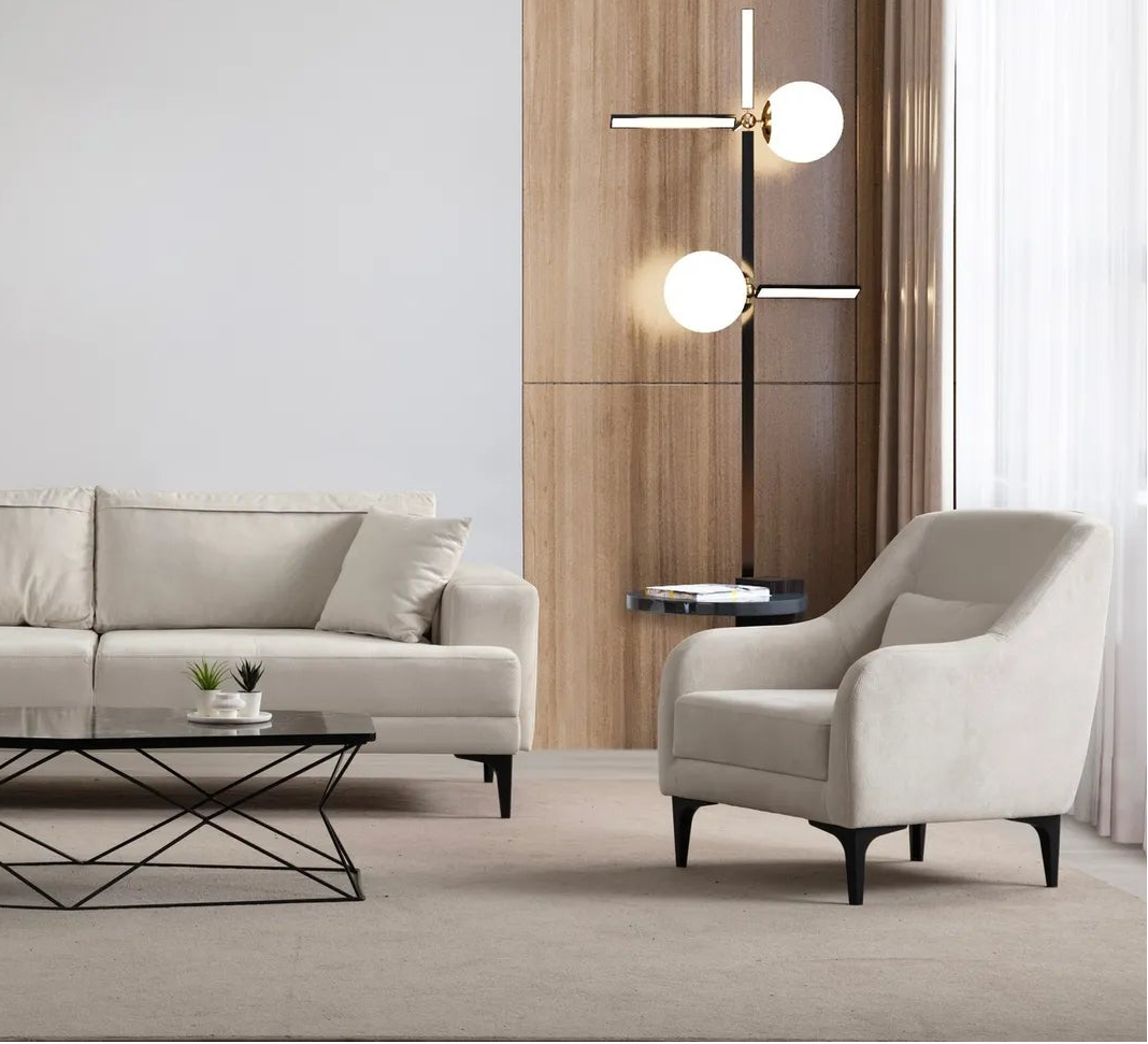 Astana Sessel in Ecru, 81x60 cm von Atelier Del Sofa – Bild 2