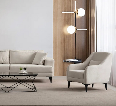 Astana Sessel in Ecru, 81x60 cm von Atelier Del Sofa – Bild 2