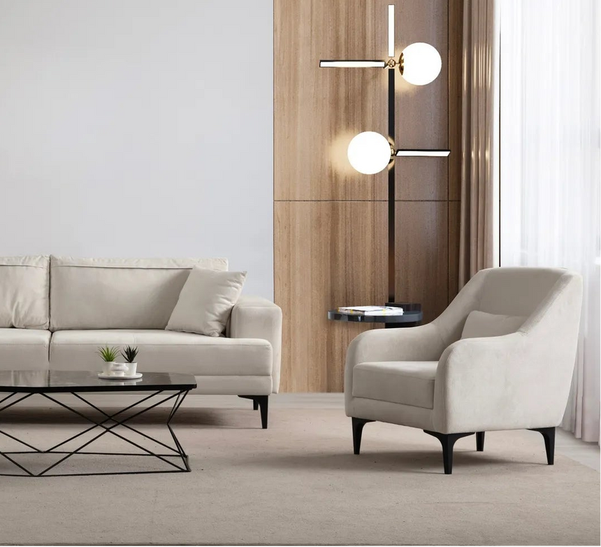 Astana Sessel in Ecru, 81x60 cm von Atelier Del Sofa – Bild 2