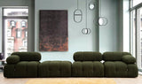 Bubble Ecksofa mit Pouf in Grün, 288x190 cm von Atelier Del Sofa – Bild 2
