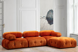 Bubble Ecksofa mit Pouf in Orange, 288x190 cm von Atelier Del Sofa – Bild 1