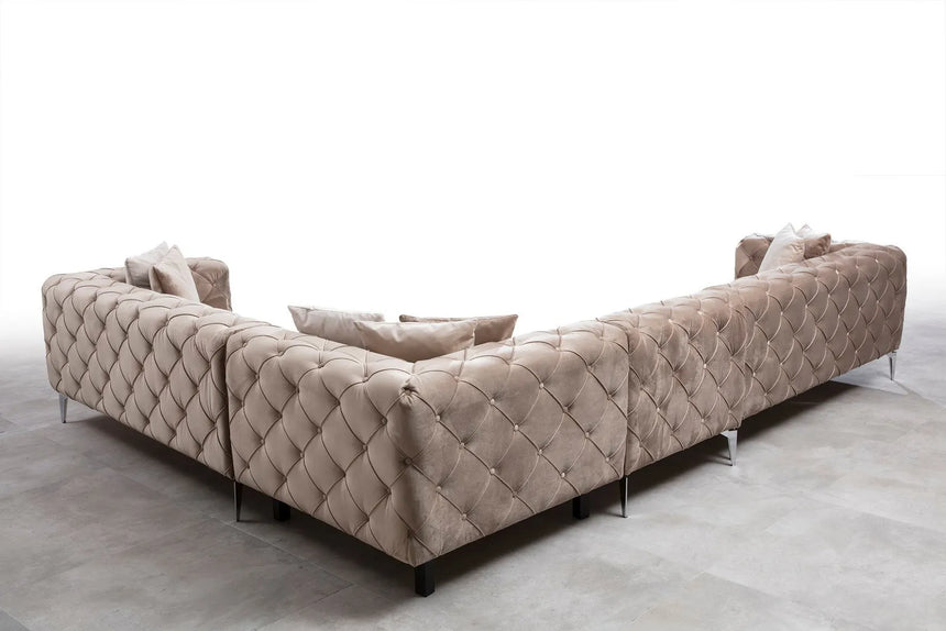 Como Ecksofa, Kurze Seite Rechts, in Beige, 350x270 cm von Atelier Del Sofa – Bild 5