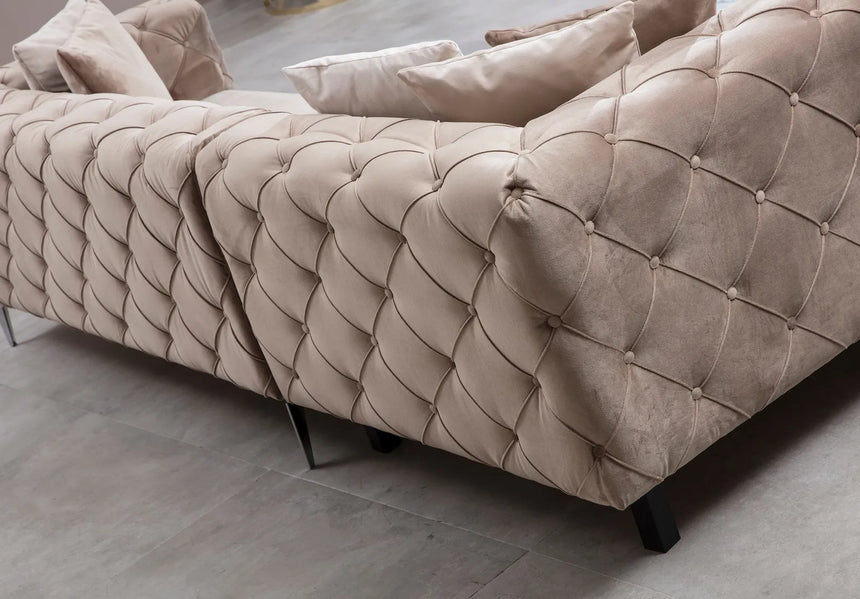 Como Ecksofa, Kurze Seite Rechts, in Beige, 350x270 cm von Atelier Del Sofa – Bild 7