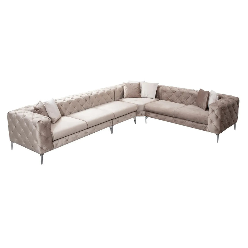 Como Ecksofa in Beige, 350x270 cm - ZEN ZONE Furniture