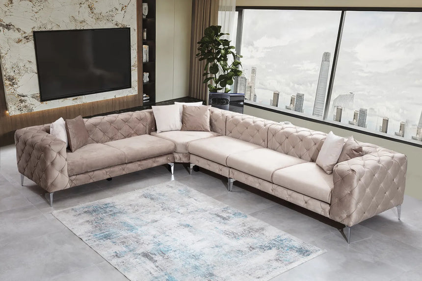 Como Ecksofa in Beige, 350x270 cm von Atelier Del Sofa – Bild 1