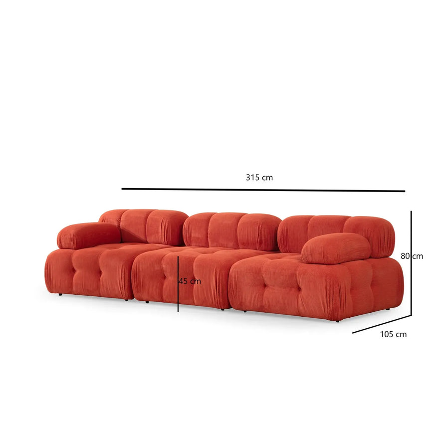 Doblo 3-Sitzer Sofa, 300x100 cm - ZEN ZONE Furniture