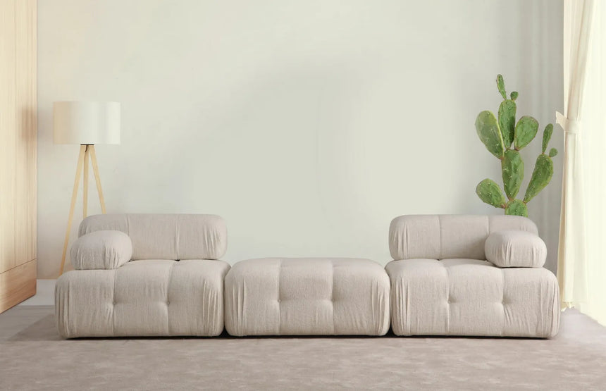 Doblo 3-Sitzer Sofa mit Pouf mittig, 300x100 cm von Atelier Del Sofa – Bild 1