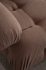 Doblo 3-Sitzer Sofa mit Pouf mittig, in Cappuccino, 300x100 cm von Atelier Del Sofa – Bild 3