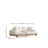 Eti 3-Seater Sofa, 220x98 cm