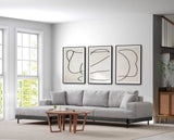 Eti Ecksofa, Linke Seite, in Grau und Schwarz, 280x170 cm von Atelier Del Sofa – Bild 2