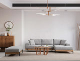 Eti Ecksofa, Rechte Seite, in Grau und Eiche, 280x170 cm von Atelier Del Sofa – Bild 4