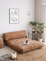 Fold 2-Sitzer Schlafsofa in Kamel, 120x79 cm von Atelier Del Sofa – Bild 1