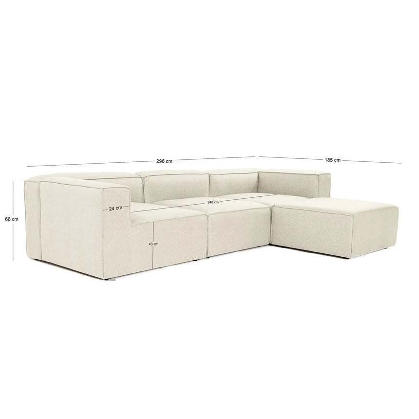 Fora Ecksofa, Rechte Seite, 297x190 cm - ZEN ZONE Furniture