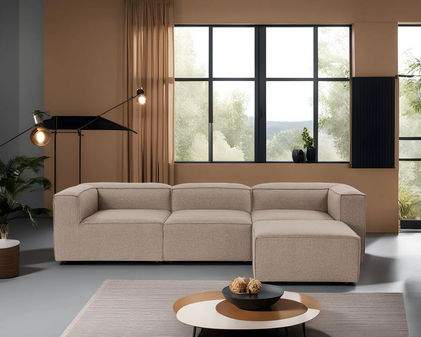 Fora Ecksofa, Rechte Seite, in Braun, 297x190 cm von Atelier Del Sofa – Bild 3