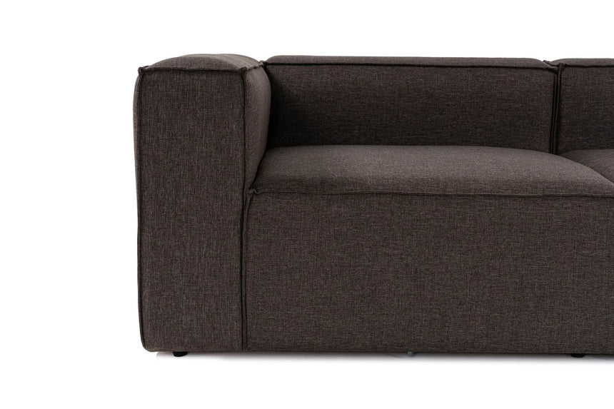 Fora Ecksofa, Rechte Seite, in Dunkelbraun, 297x190 cm von Atelier Del Sofa – Bild 9