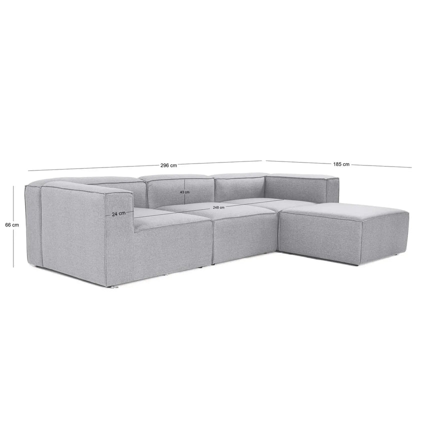 Fora Ecksofa, Rechte Seite, 297x190 cm - ZEN ZONE Furniture