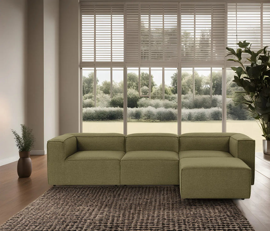 Fora Ecksofa, Rechte Seite, in Grün, 297x190 cm von Atelier Del Sofa – Bild 4