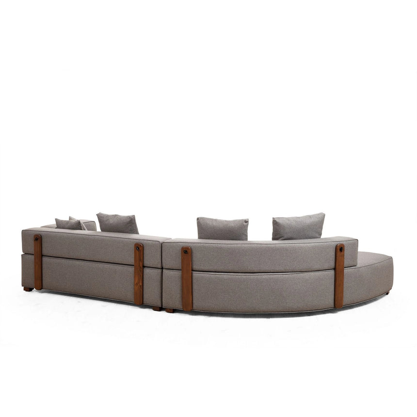 Gondol Ecksofa, Linke Seite, in Grau, 180x105 cm von Atelier Del Sofa – Bild 3