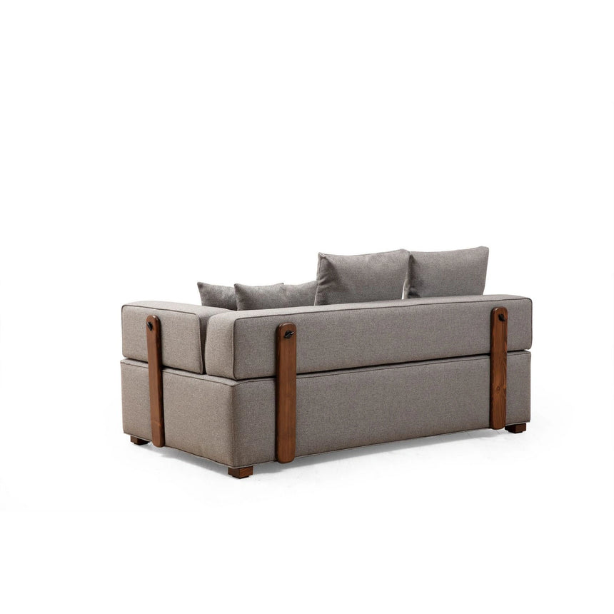 Gondol Ecksofa, Linke Seite, in Grau, 180x105 cm von Atelier Del Sofa – Bild 8
