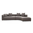 Gondol Ecksofa, Rechte Seite, in Grau, 180x105 cm von Atelier Del Sofa – Bild 2
