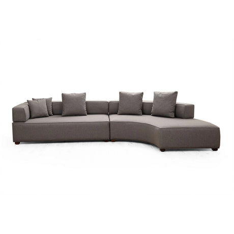 Gondol Ecksofa, Rechte Seite, in Grau, 180x105 cm von Atelier Del Sofa – Bild 2