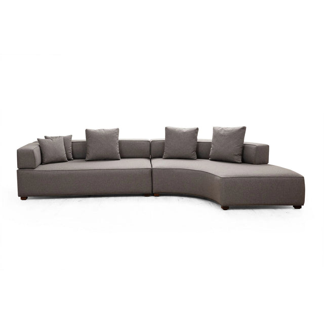 Gondol Ecksofa, Rechte Seite, in Grau, 180x105 cm von Atelier Del Sofa – Bild 2