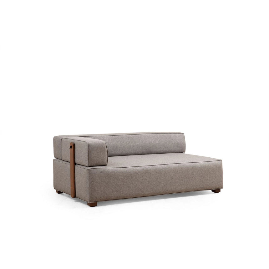 Gondol Ecksofa, Rechte Seite, in Grau, 180x105 cm von Atelier Del Sofa – Bild 8