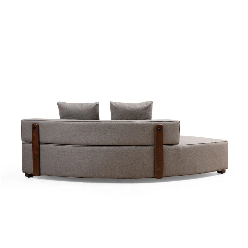 Gondol Ecksofa, Rechte Seite, in Grau, 180x105 cm von Atelier Del Sofa – Bild 9