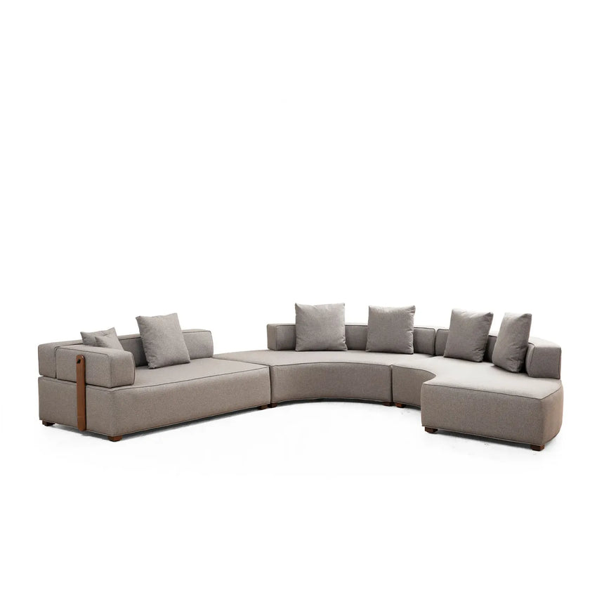 Gondol Panoramasofa in Grau, 360x300 cm - ZEN ZONE Furniture